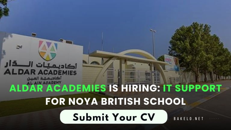 Aldar Academies Is Hiring It Support For Noya British School